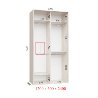 Корпус 120х60х240 наповнення ультра