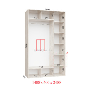 Корпус 140х60х240 наповнення стандарт