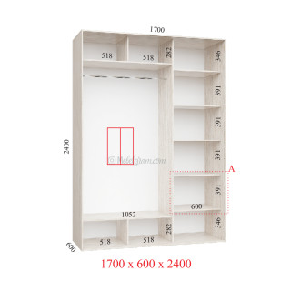 Корпус 170х60х240 наповнення стандарт
