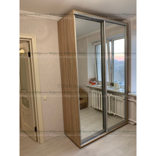 Шафа купе 130х60х240 дзеркальні фасади (№8)