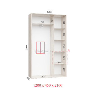Корпус 120х45х210 наповнення стандарт