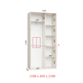 Корпус 110х45х210 наповнення стандарт