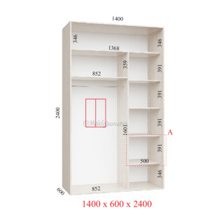 Корпус 140х60х240 наповнення ультра