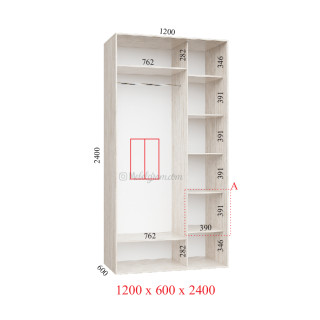 Корпус 120х60х240 наповнення стандарт