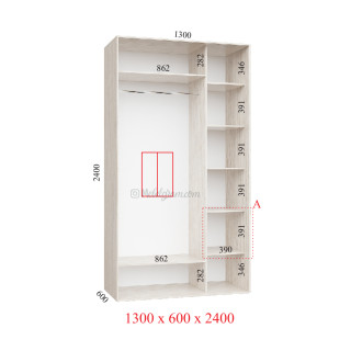 Корпус 130х60х240 наповнення стандарт