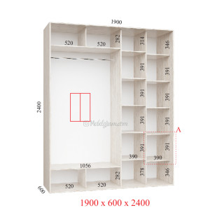 Корпус 190х60х240 наповнення стандарт