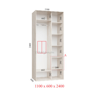 Корпус 110х60х240 наповнення стандарт