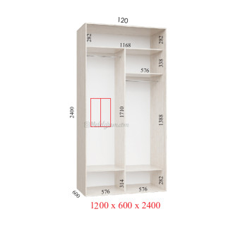 Корпус 120х60х240 наповнення люкс