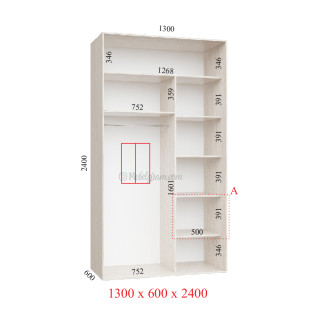 Корпус 130х60х240 наповнення ультра