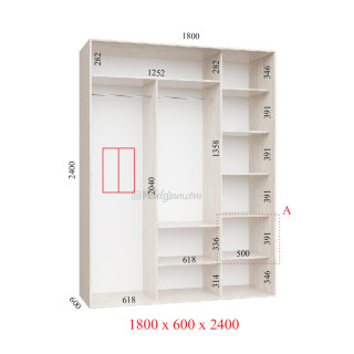 Корпус 180х60х240 наповнення ультра