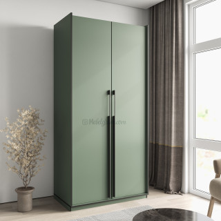 Шафа розпашна з штангою на 2 дверки (Марвел-4) green