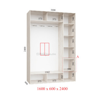 Корпус 160х60х240 наповнення стандарт