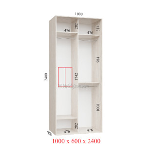 Корпус 100х60х240 наповнення ультра