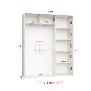 Корпус 170х45х210 наповнення стандарт