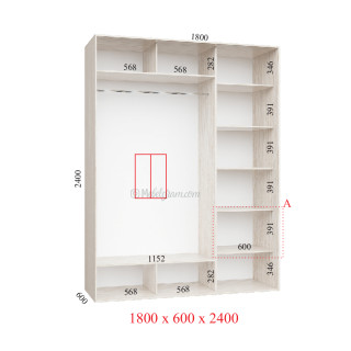 Корпус 180х60х240 наповнення стандарт