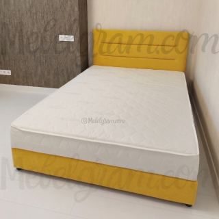 Ліжко Подіум 25 з матрацом та механізмом 120х200 (Жовтий)