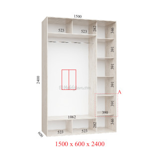 Корпус 150х60х240 наповнення стандарт