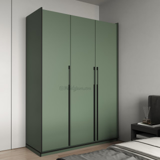 Шафа на 3 двері зі штангою, полицями (Марвел-3) green