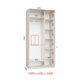 Корпус 100х60х240 наповнення стандарт