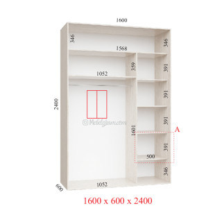 Корпус 160х60х240 наповнення ультра