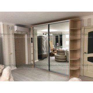 Шафа купе 210х60х240 +30см +30см консоль дзеркальні фасади (№10)